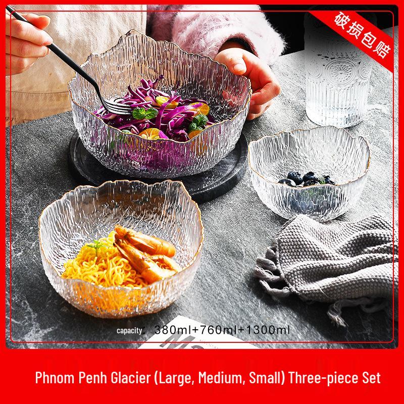 2024 Роскошная стеклянная фруктовница для журнального столика в гостиной - Идеально подходит для закусок и сухофруктов