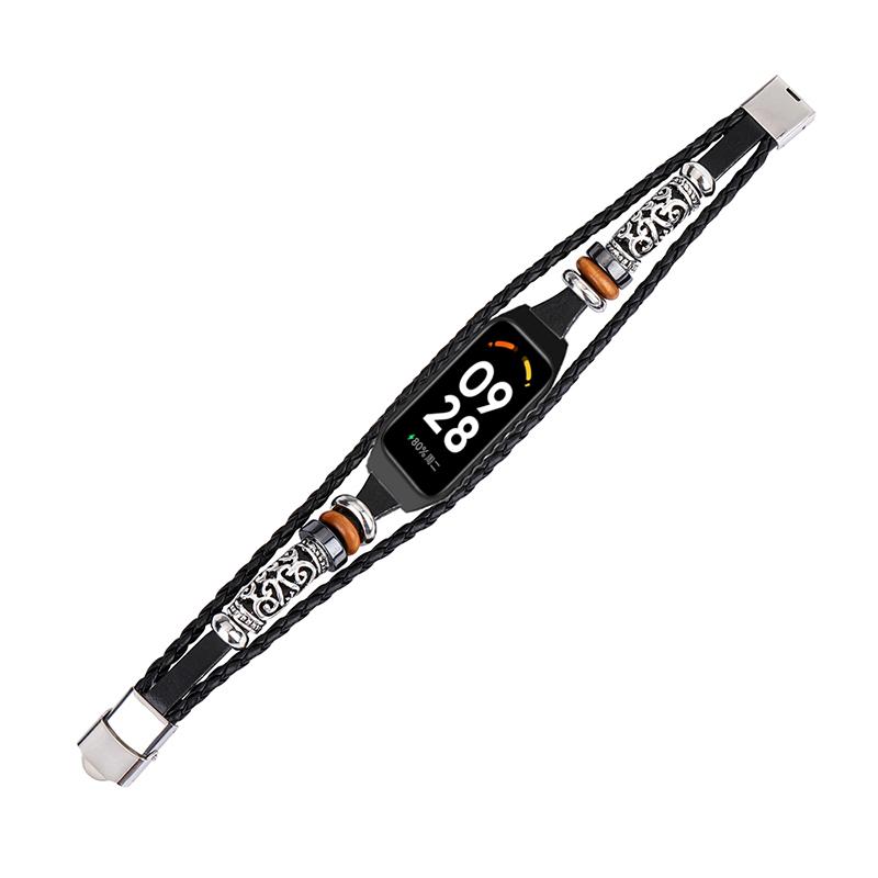 Для Xiaomi Redmi Band 2 Ремешок для часов Бохо Бусины Металлические украшения Ретро ремешок DIY Браслеты