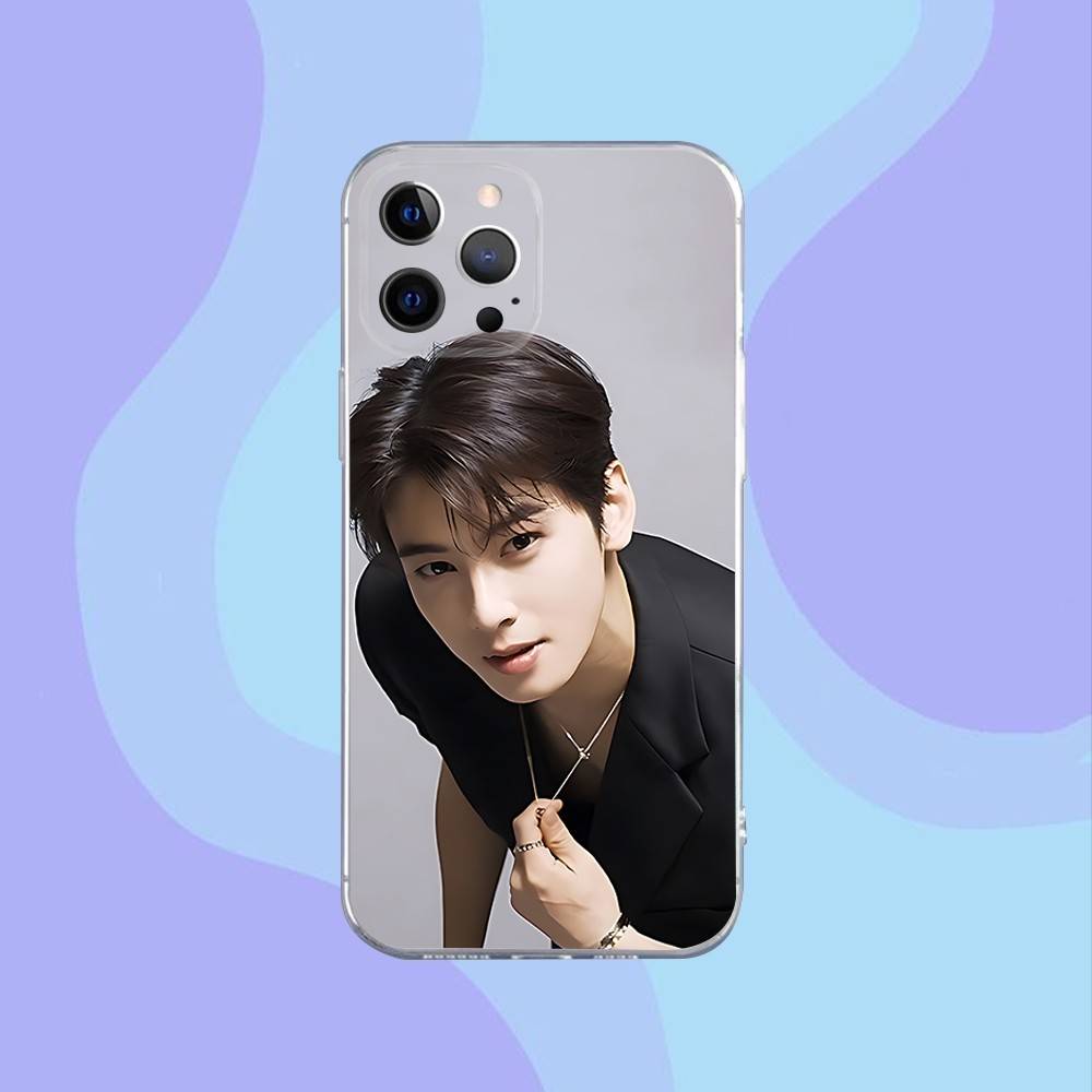 Singer Cha E-EunWoo Phone Case For iPhone 17,16,15,14,13,12,11 Pro,Max,Plus,X,XS,XR,SE4,E Mini Transparent Soft Cover