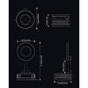“Magnetic Car Phone Holder 360° Rotation Suction Cup Dashboard Windshield Mount”