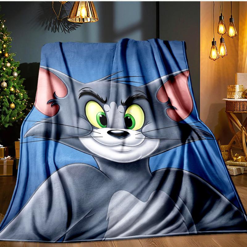 Jerry Adventure Blanket Flannel Throw for Sofa, Indoor, Camping, Living Room, Office, Chair, And Bed Soft Birthday Gift
