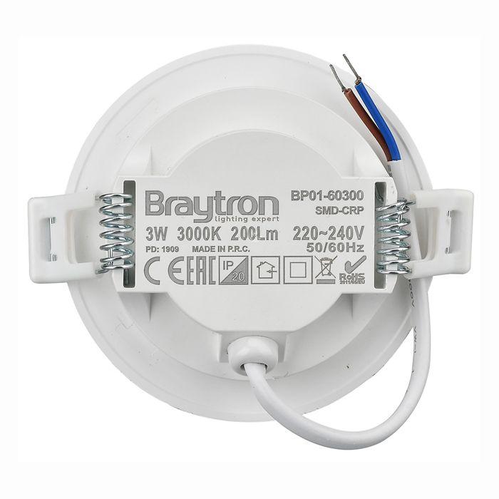 Spot LED extra plat 3W 3000K IP40