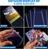 50/1pcs Clear White/Blue Light Kpop Idol Photocard Sleeve Anti-scratch PVC DIY Gaming Trading Card HD Plastic Collect Holder