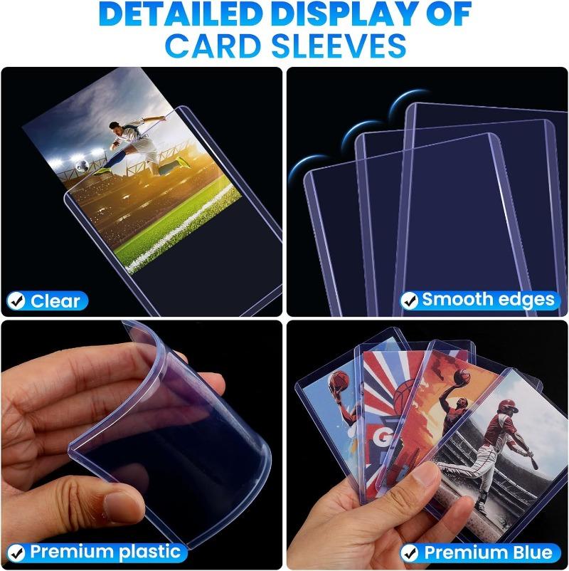 50/1pcs Clear White/Blue Light Kpop Idol Photocard Sleeve Anti-scratch PVC DIY Gaming Trading Card HD Plastic Collect Holder