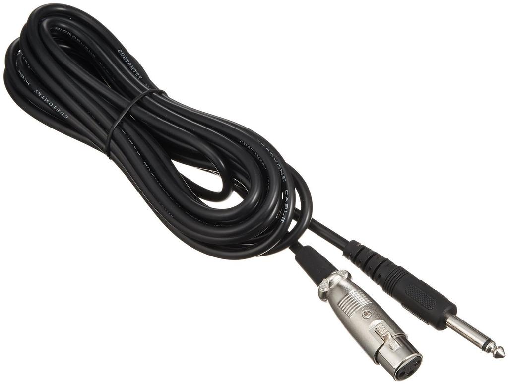 CUSTOMTRY Dynamic Microphone KC Gooseneck Fixed Tabletop Microphone Stand Set Black & (CM-2000 Black) + MDS-4/BK