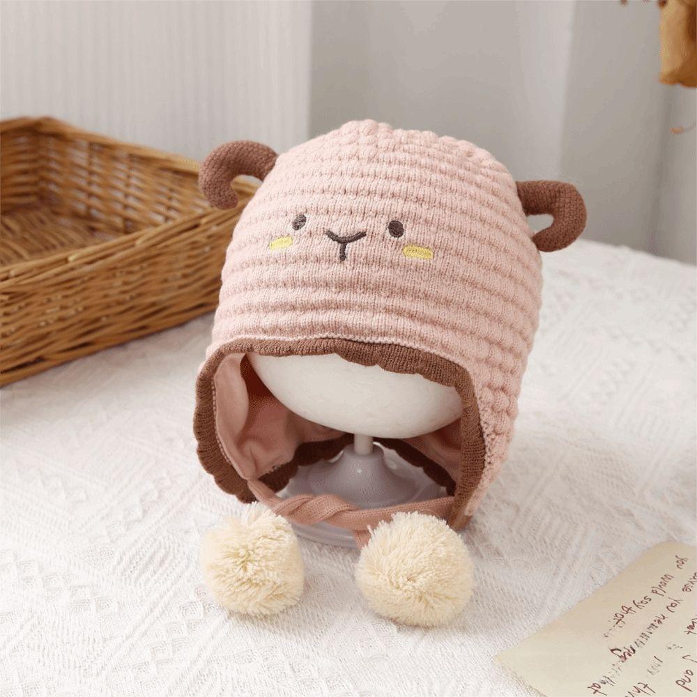 Thick Knit Kids Knit Hat Warm Plush Earflap Cap Comfort Toddler Hat Daily