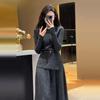 2 Piece Sets Knitted Sweater Suits Autumn and Winter New Inner-fitting Suit High-end Two-piece Set Korean Fashion Female