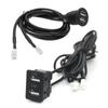 4 6-контактная двойная USB-панель для установки на приборную панель, удлинитель, экранированный кабель для грузовика, мотоцикла, головное устройство автомагнитолы, адаптер, радио на Android A3S9