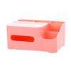 Multifunctional Tissue Box Holder Rectangular Tissue Holder Case with Remote Control Storage for