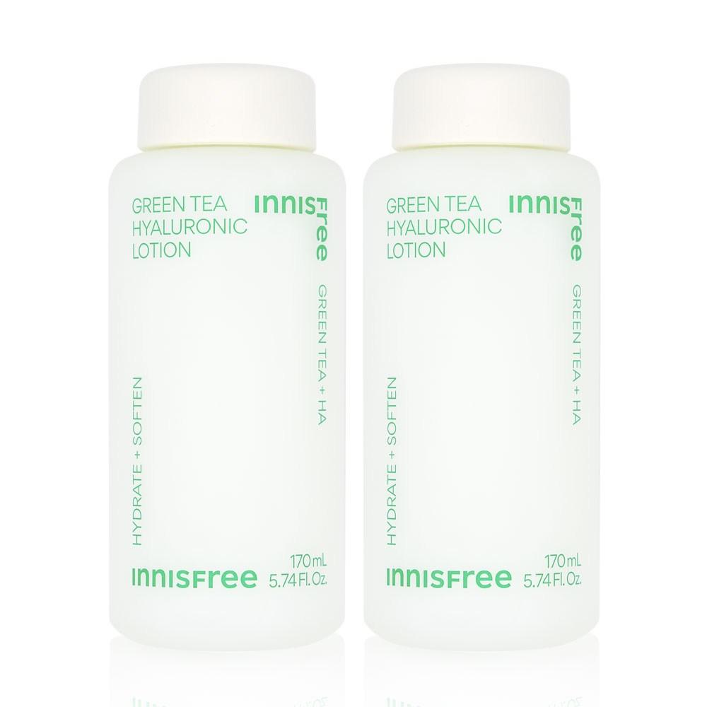 Innisfree Лосьон с гиалуроновой кислотой на основе зеленого чая, 170 мл, 2 шт.