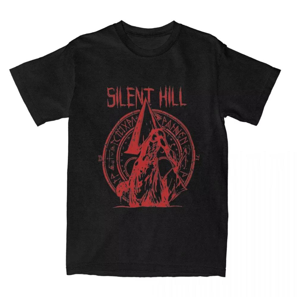Смешная Пирамидоголовый The Order Silent Hill Печатная Футболка Мужская Женская Хлопковая Футболка Классическая Оверсайз Мужская Одежда
