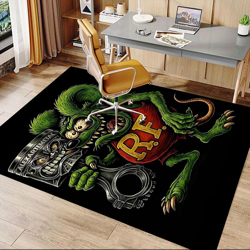 1 шт. Ковер Rat Fink, Офисный коврик, Уличный коврик, Домашний декор, Ковер для зоны, Фестиваль