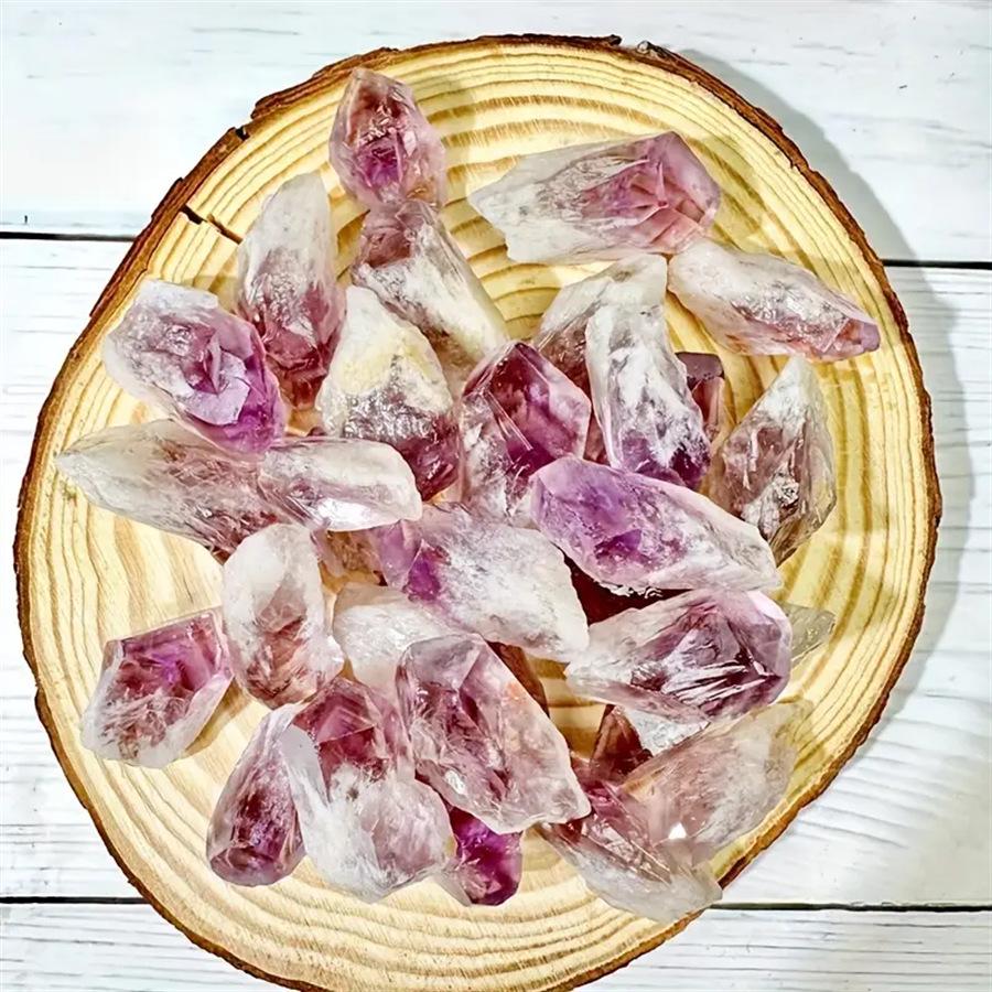 Amethyst Raw Stone Purple Silver Mountain Incense Diffuser & Crystal Gravel for Fish Tank or Flower Pot Ornament