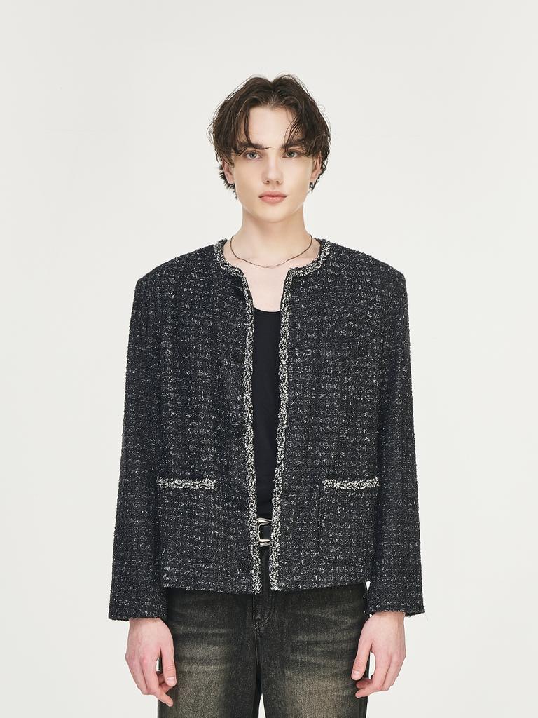 The Greatest Denim Tweed Jacket Black