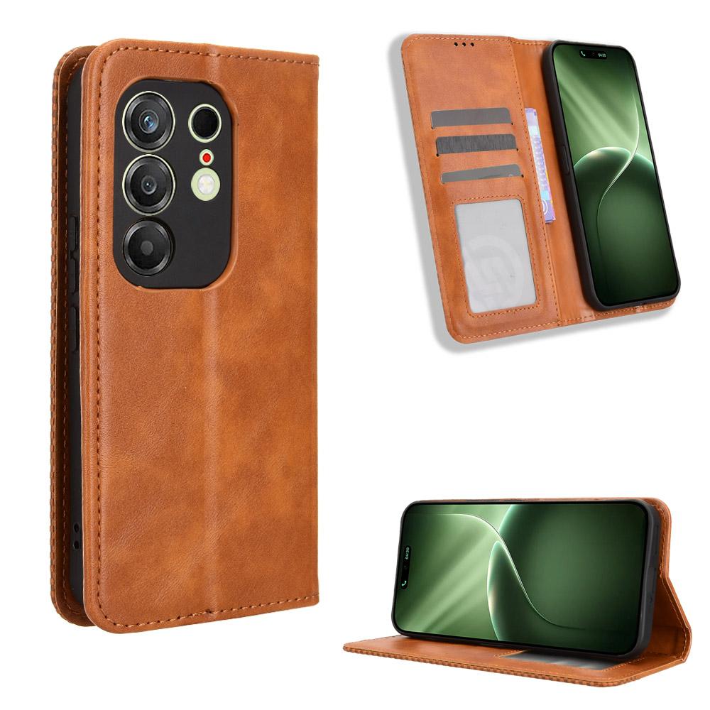Чехол-книжка совместимый для Tecno Camon 50 Pro из ПУ кожи, защита всего корпуса с [Блокировкой RFID]
