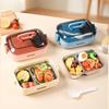 Compact Stainless Steel Bento Box - Cute, Portable, Microwave-Safe, Compartmented Lunch Container for Weight Loss Meals