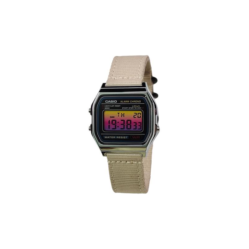 Casio Индивидуальные часы, модифицированная серия, водонепроницаемые, F-91W-3, модифицированные-Huanzishiyu, кварцевые, с полимерным ремешком, мужские часы, F-91W-HuangFenJianBianBiaoJing