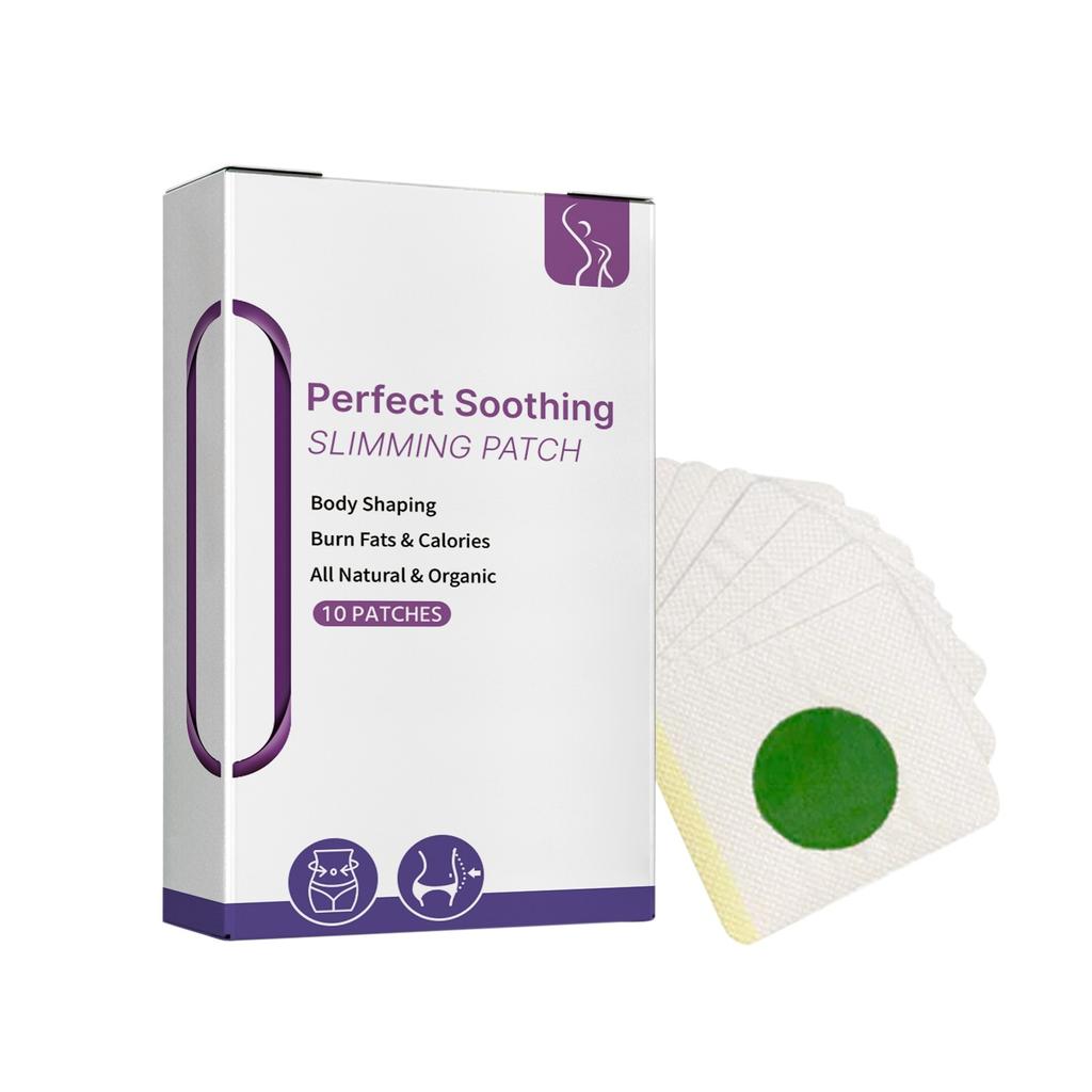 Здоровый пластырь для похудения, укрепляющая наклейка для тела, наклейка для похудения, подтягивающая кожу живота и ног, пластырь для коррекции фигуры из натуральных ингредиентов 10 шт.