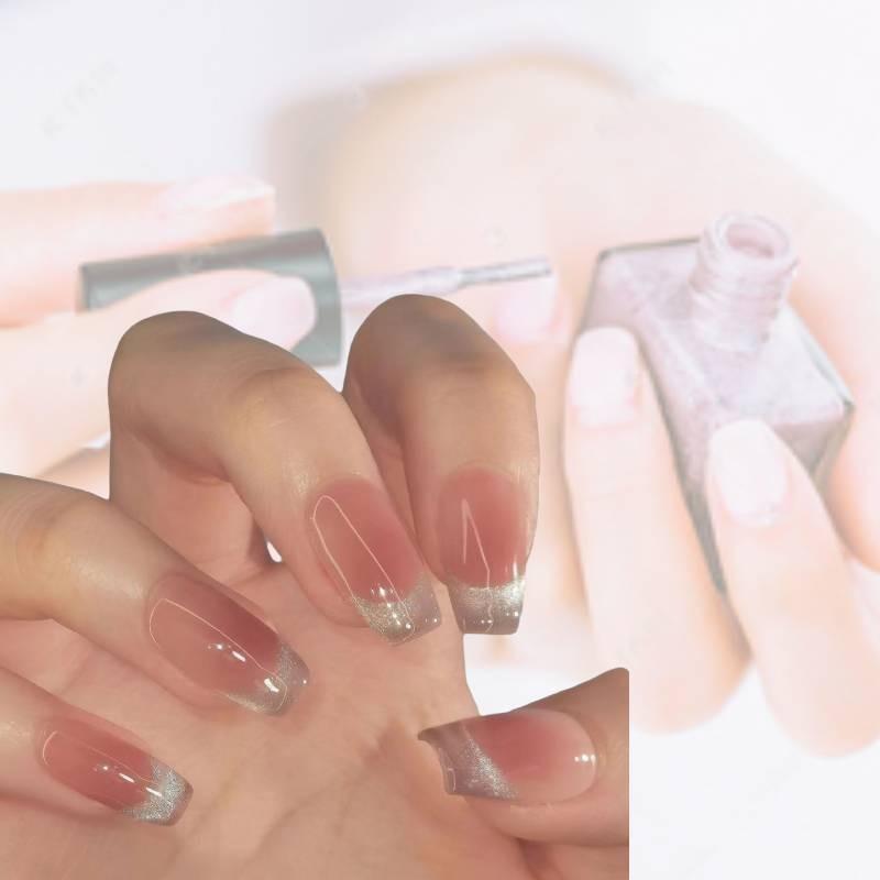 High-quality French Cat Eye Nail Stickers Starry Sky Pattern For Pregnant Women And Students