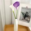 5PCS White PU Fake Flower Artificial Calla Lily for Home Decor Wedding Bridal Bouquet Home Table Flower Bouquet Decor 36CM