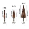 4-12/4-20/4-32мм M35 кобальтосодержащее ступенчатое сверло пагода отверстие пробойник шестигранное спиральное сверло режущий инструмент аксессуары для электроинструмента