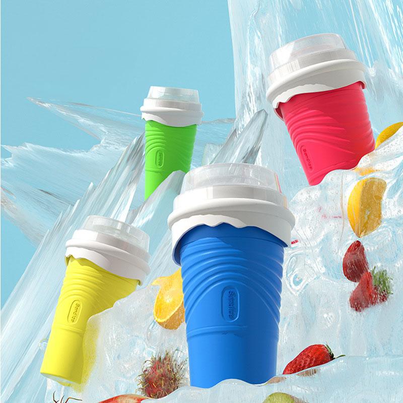 Portable Ice Crushing Cup for Juices and Frozen Drinks, Big and Small Blending Anywhere