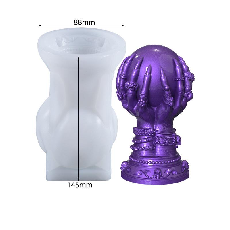 DIY Craft Литейная форма 3D Ведьма Ручной работы Мягкий силиконовый восковой трафарет Многофункциональный для декора свечей Ароматерапия
