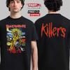 Черная двусторонняя футболка Iron Maiden Killer Hard Rock, Подарок для членов семьи, металлистов, Унисекс футболка