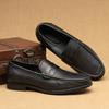 Верхний слой коровьей кожи Деловой повседневный Кожаная обувь Низкий вырез Мужская обувь Удобная Мягкая подошва Летняя Одинарная обувь Комплект Ленивая обувь Рабочая обувь