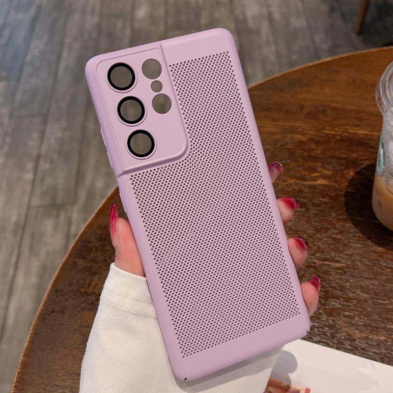 Применимо для Samsung S11UItra дышащий теплоотводящий сетчатый чехол для мобильного телефона S11 матовая линза всесторонний NOTE11 жесткий чехол