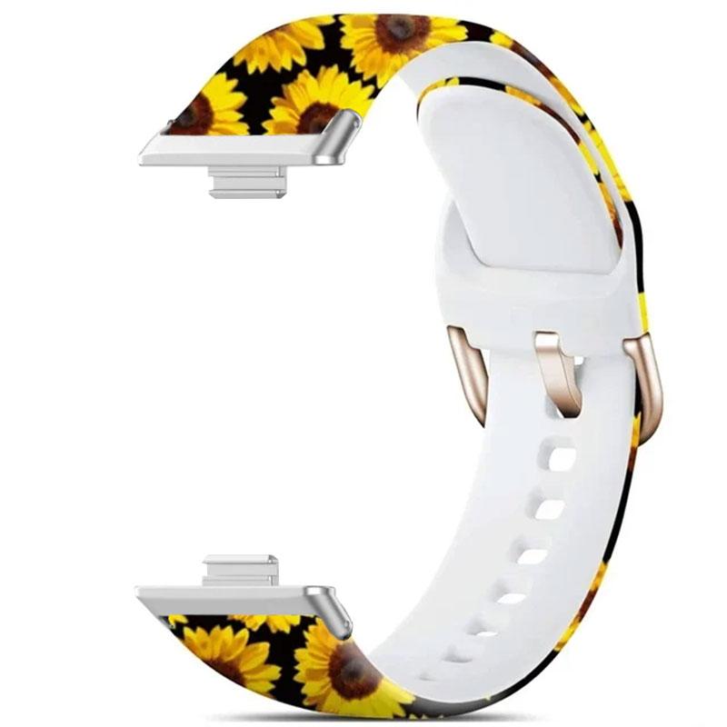 Печать резинового ремешка для Huawei Watch Fit 3 Сменный ремешок для умных часов Браслет Correa Huawei watch fit3 watc band