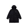Levis FW22 Solid Color Mid-Length Hooded Long Sleeve Down Jacket Unisex Outerwear Black A3287-0000