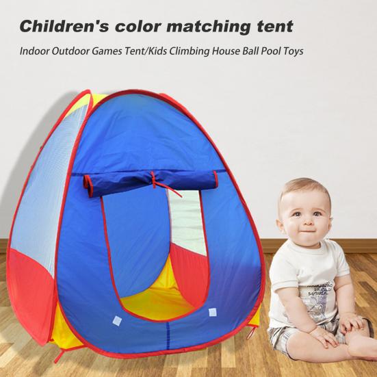 Kids Castle Play Tent Toy for Girls Boys Foldable Playhouse with Mesh Windows Safe Indoor Outdoor Fun Gift for Ages 1-6