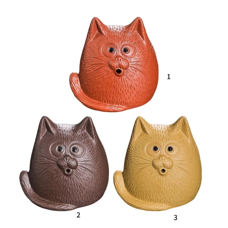 Фигурка из Цзыша в форме кошек, держатель для благовоний, палочек, для любителя животных, ручная работа, керамика, статуэтка животного, украшение, Декор