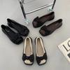 Womens Shoes Low Heel French Bow Retro Square Head Shallow Mouth Mary Jane Shoes New 2024  Retro Shoes Women  Ladies Shoes