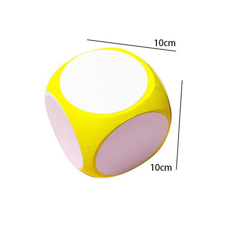 DIY Blank Dice Write On/Wipe Off Dice Portable Cleanable Blank Game Cubes for Classroom Teaching Dry Erase Outside Dice