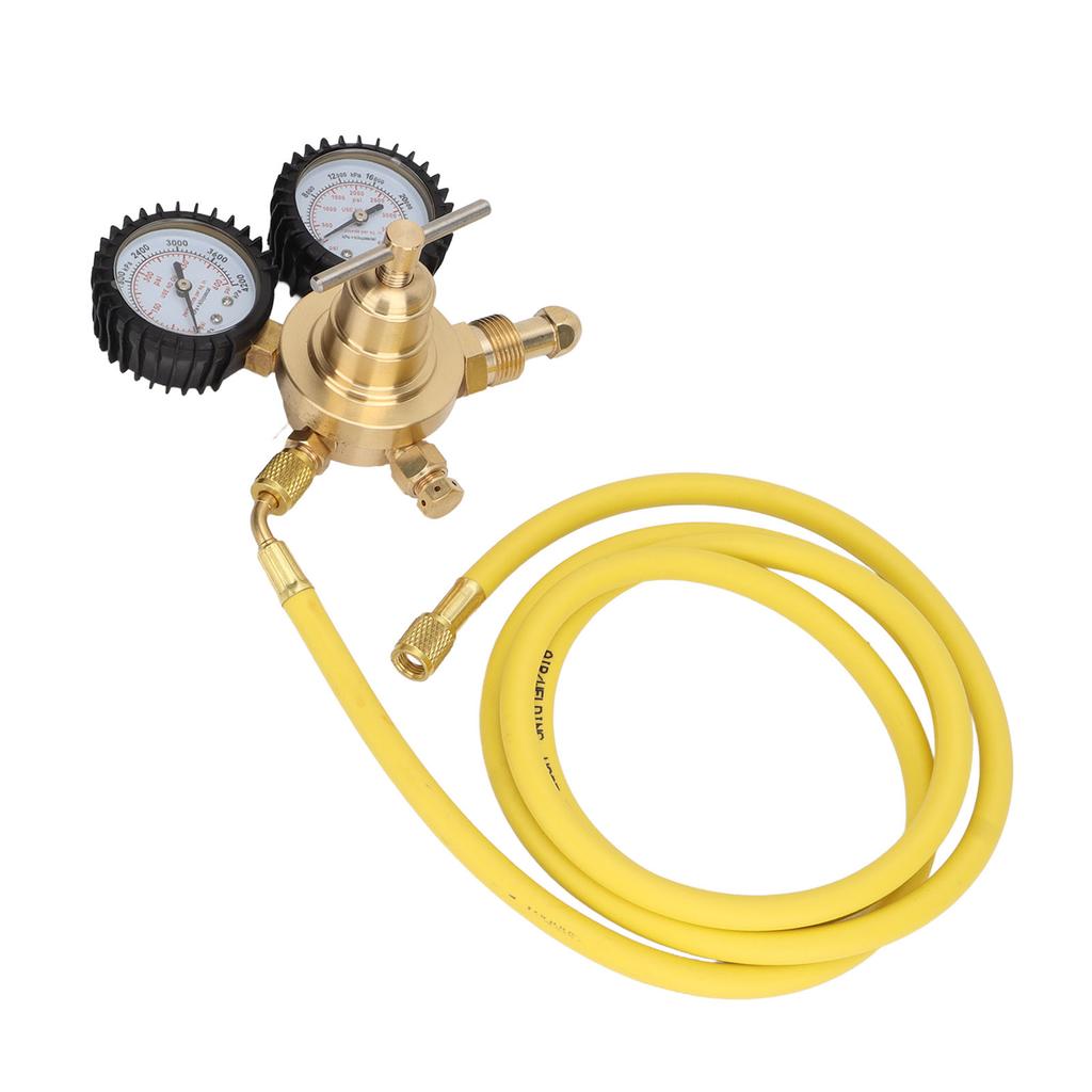 Комплект для проверки регулятора давления азота, латунное входное и выходное соединение со шлангом 200 см