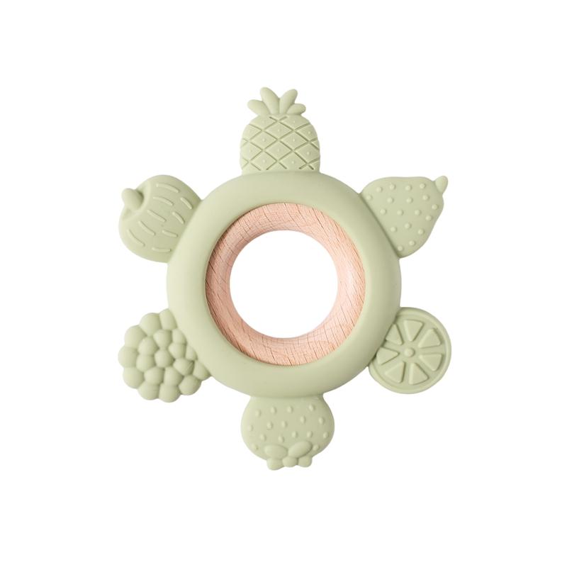1Pcs Baby Silicone Teether Teething Chew Toys Bpa Free Silicone Diy Pacifier Chain Necklaces Pendant Cartoon Animal Teethers
