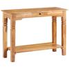 Console Table - vidaXL - 100x40x76 Cm - Solid Acacia Wood - Lacquered Finish - Rustic