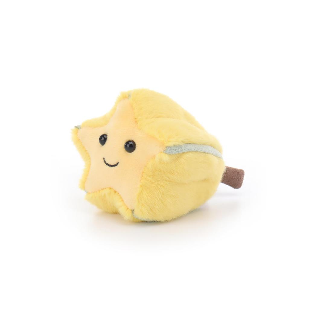 Apricot Lamb Fresh Carambola Plush Toy for Kids, Soft and Cute, Fluffy Fresh Carambola for Girls and Boys, 12cm