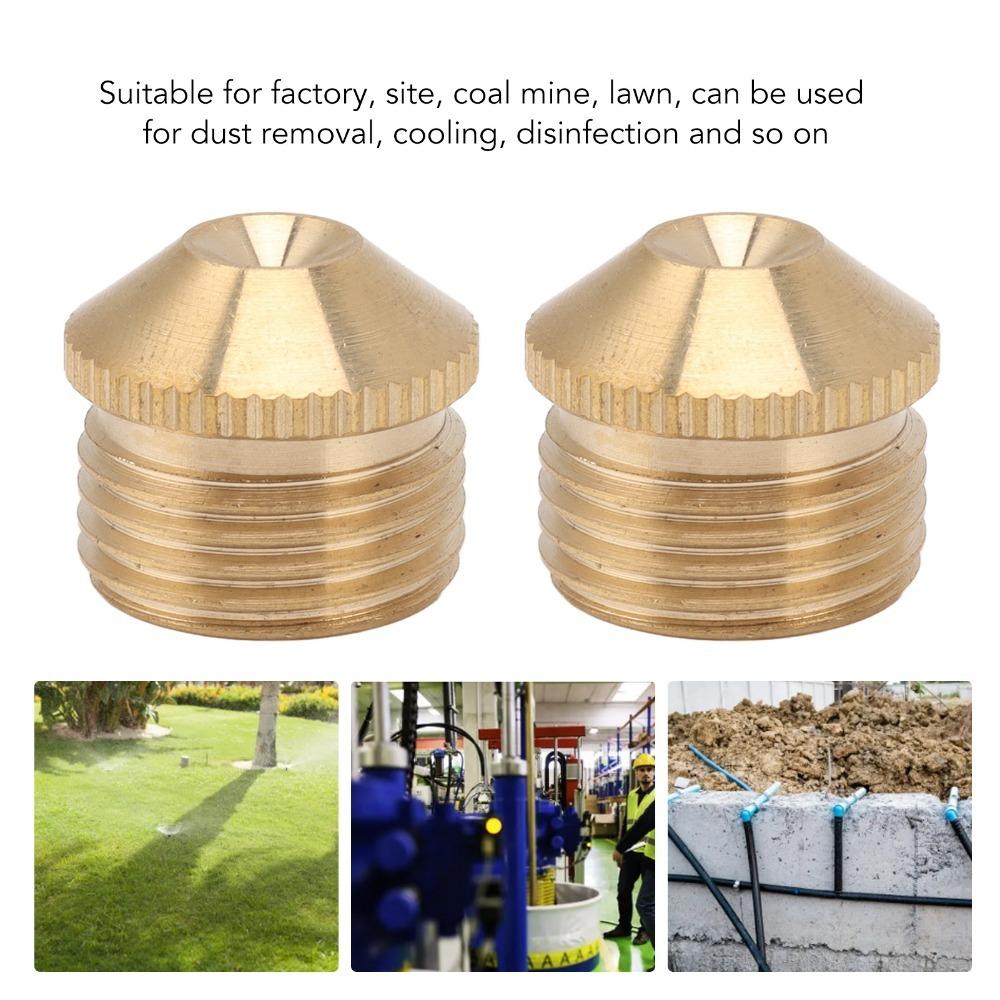 5PCS Fine Mist Misting Nozzles Gold Fog Nozzles Durable Garden Mist Sprinkler  Lawn Watering