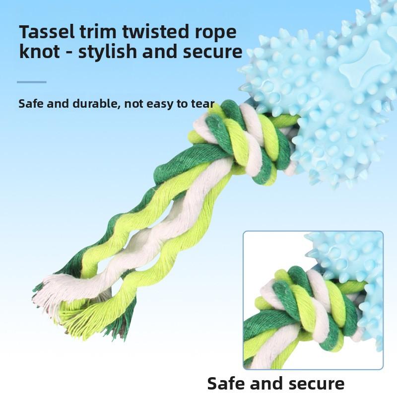 Игрушка для питомца хлопковая веревка в форме кости, износостойкая, тренировочный канат с узлами для прорезывания зубов, набор игрушек для собак, чтобы развлечь себя и не скучать