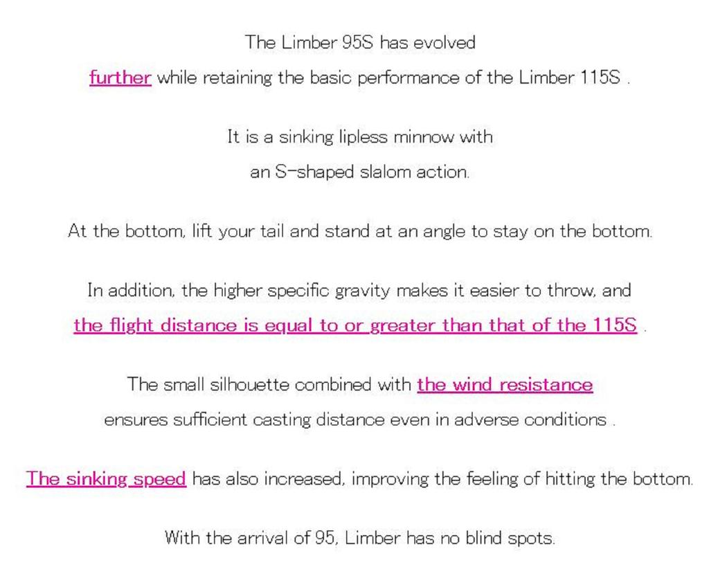 Duo Beach Walker Limber 95S Sinking Lure CPA0813 (9308)