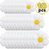10Pcs Daisy Balloon Huge White Flower Aluminum Foil Balloons for Birthday Baby Shower Wedding Daisy Party Decorations Supplies