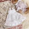 rakulifey Obitsu 11 Outfit Dress Clothes Set OB11 Size Clothes for 11cm Obitsu Body One-Piece (White)