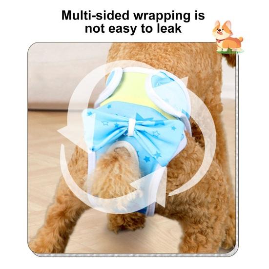 Dog Diapers Pet Physiological Pant Puppy Panties Washable Dog Underwear Breathable Pet Shorts for Female Dog In Heat
