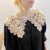 Hollow Crochet Lace Detachable Collar Shawl O-Neck Doll False Collar Shirt Women Hollow Crochet Lace Detachable Collar