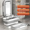 Foldable Large Rectangular Mop Bucket - Portable Household Water Bucket