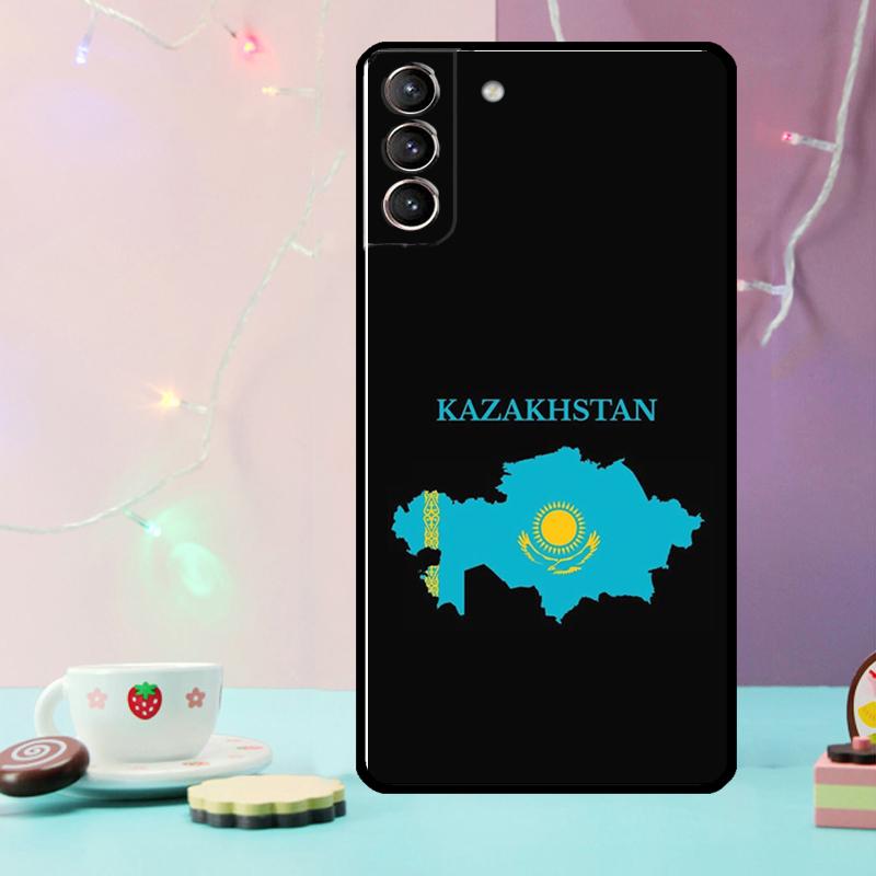 Чехол для телефона Флаг Казахстана Для Samsung Galaxy S24 S25 Ultra S21 S22 S23 Ultra S9 S10 S20 Plus S25 FE