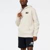 New Balance Hooded Comfortable Letter Thermal Fleece Lined Long Sleeved Sweatshirt Men's Beige (Unisex) Sweatshirts MT23506 TWF